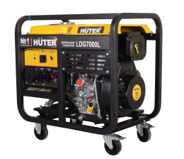 Электрогенератор дизельный LDG 7000L Huter